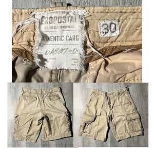 Aeropostale Cargo Shorts 30 Tan